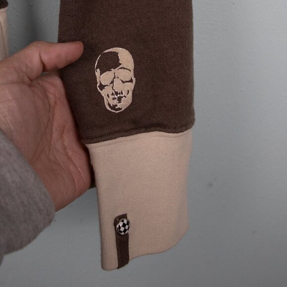 Vans Y2K brown embroidered zip up jacket-S - Picture 3 of 5